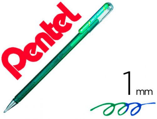 Roller pentel k110 dual metallic cor verde e azul metalico , Pentel , 68213 , 0884851024640